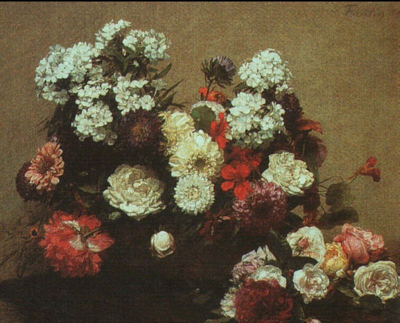 Henri Fantin-Latour Still Life with Flowers 1881